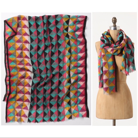 Anthro “Bright Borders Scarf” by Emma Carlsen - Picture 9 of 9